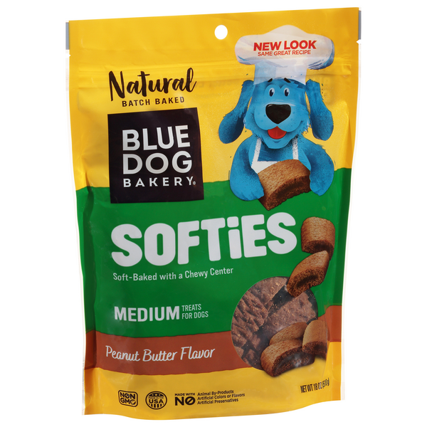 Blue Dog Bakery Treats For Dogs, Peanut Butter Flavor, Softies, Medium