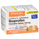 TopCare Junior Strength Ibuprofen 100mg Tablets Orange Flavor