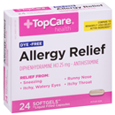 TopCare Allergy Relief Diphenhydramine HCI 25mg Softgels