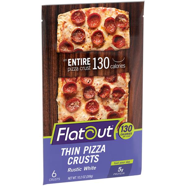 flatout flatbread thin pizza crust rustic white