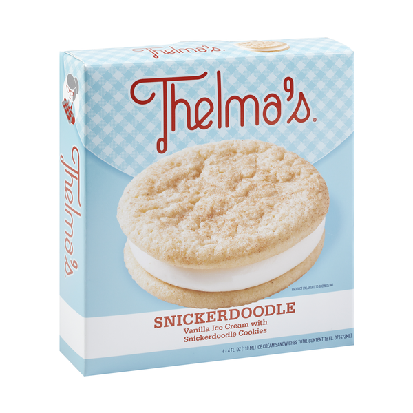 Thelma's Snickerdoodle Ice Cream Sandwiches, 4-4 fl oz | Hy-Vee