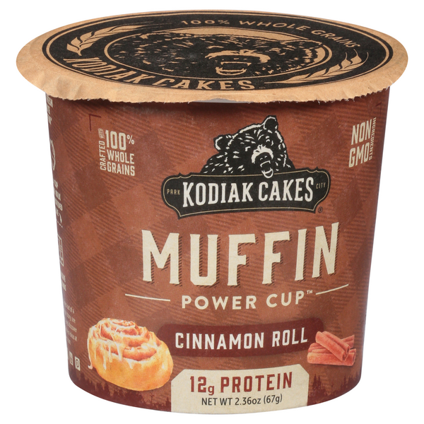 Kodiak Cakes Power Cup Muffin, Cinnamon Roll - 2.36 oz