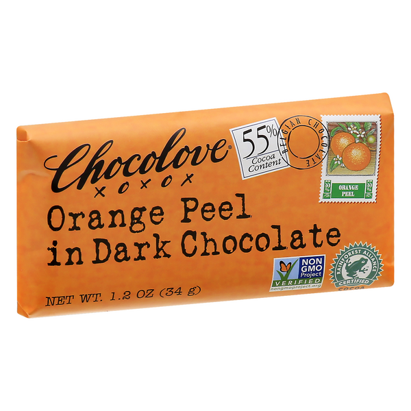 Chocolove Orange Peel Dark Chocolate 1.2 oz | Hy-Vee Aisles Online