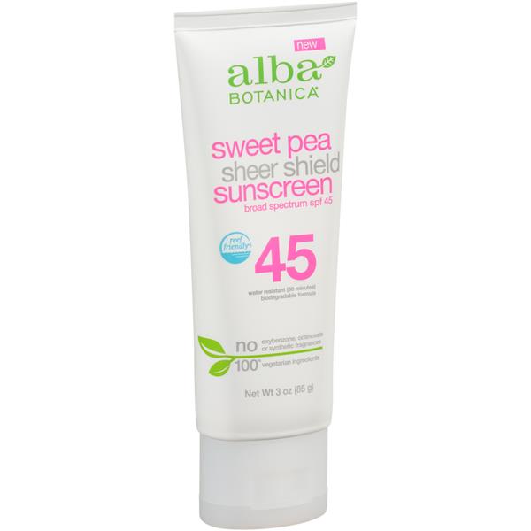 alba botanica sweet pea sunscreen