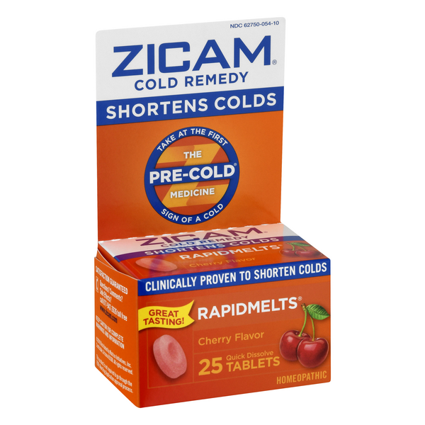 Zicam Cold Remedy Rapidmelts Quick Dissolve Tablets Cherry Flavor Hy