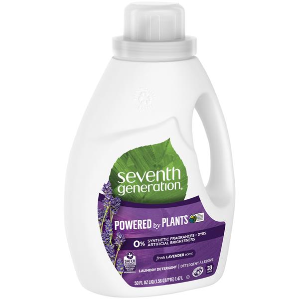 Seventh Generation Fresh Lavender Liquid Laundry Detergent 50 oz Hy