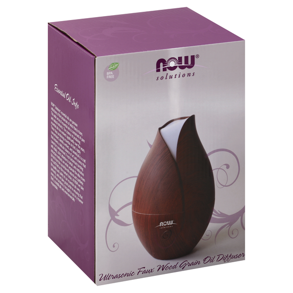 NOW Essential Oils, Ultrasonic Faux Wooden Oil Diffuser | Hy-Vee Aisles ...