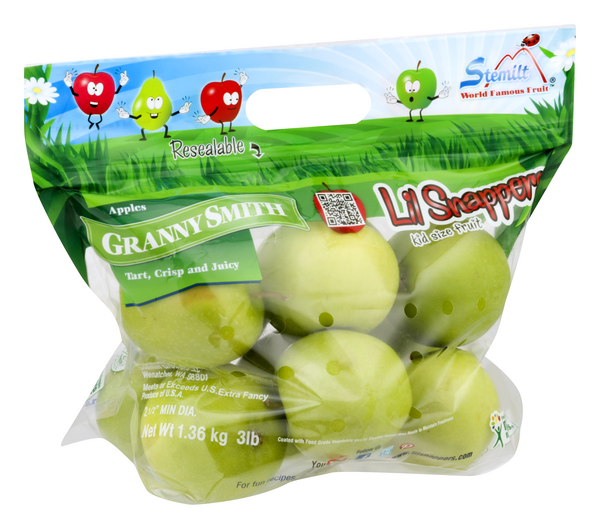 Lil Snapper Organic Granny Smith Apples - 3lb bag, Apples