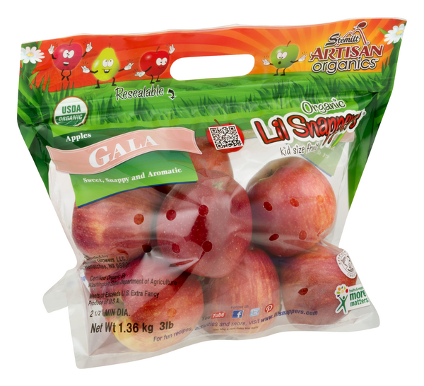 Stemilt Lil Snappers Apples, Honeycrisp, Packaged