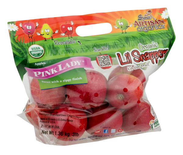 LIL SNAPPERS Organic Pink Lady Apples 3lbs. - Elm City Market