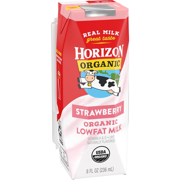 Horizon Organic Strawberry Lowfat Milk HyVee Aisles Online Grocery