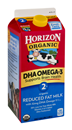 Horizon Organic DHA Omega-3 2% Reduced Fat Milk