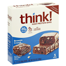 think Brownie Crunch Protein Bars, 5-2.1 Oz Bars