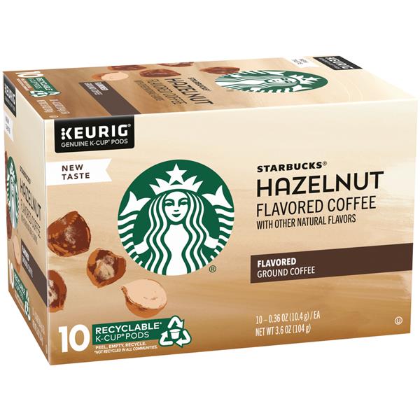 Starbucks Hazelnut KCup Pods 10 Ct HyVee Aisles Online Grocery Shopping