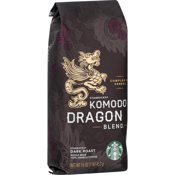 Starbucks Coffee, Whole Bean, Dark Roast, Komodo Dragon