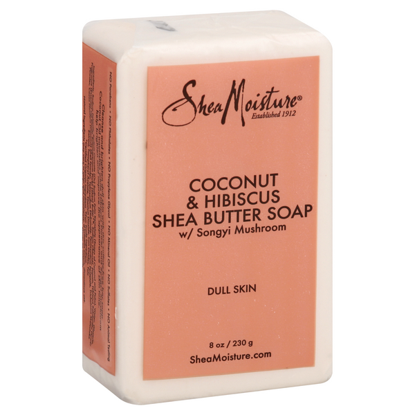 shea moisture coconut & hibiscus shea butter soap