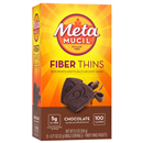 Metamucil Chocolate Fiber Thins Fiber Supplement, 12-.77oz Servings