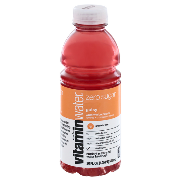 VitaminWater Zero Sugar, Gutsy Watermelon Peach HyVee