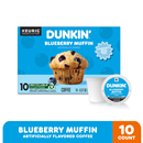 Dunkin’ Blueberry Muffin Ground Coffee, Medium Roast, Keurig K-Cup Pods, 10 Count Box