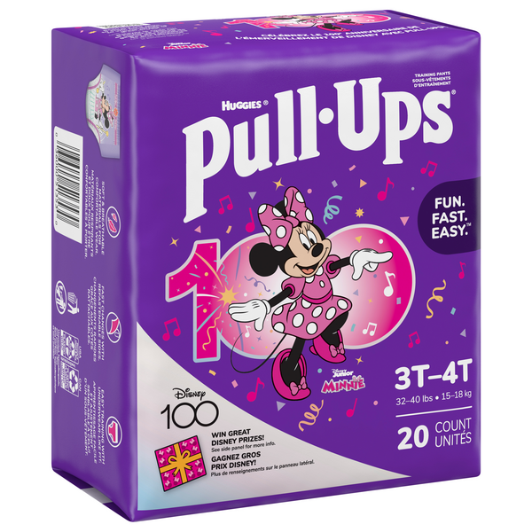 Huggies Pull-Ups Girls Training Pants, 3T-4T