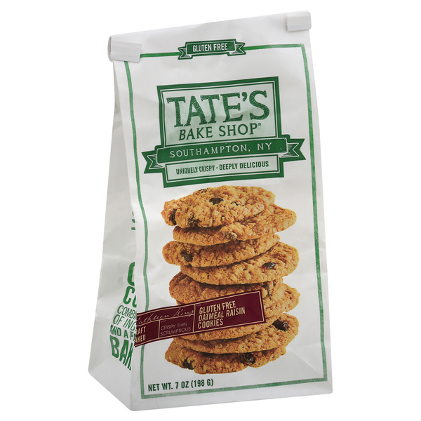 Tates Bake Shop Cookies, Gluten Free, Oatmeal Raisin HyVee Aisles