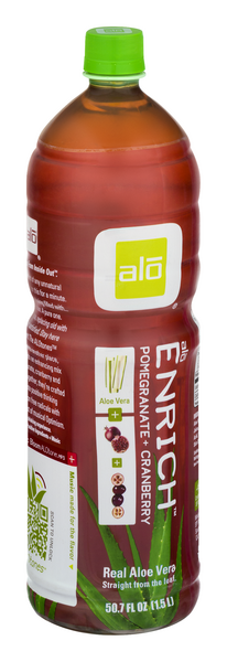 Alo Enrich Aloe Vera Drink Pomegranate + Cranberry | Hy-Vee Aisles Online  Grocery Shopping