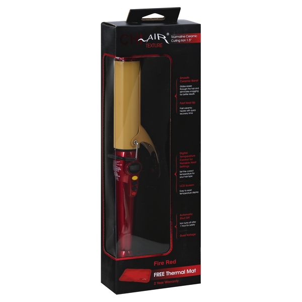 Chi air texture 2024 tourmaline ceramic curling iron