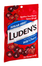 Luden's Sugar Free Wild Cherry Throat Drops