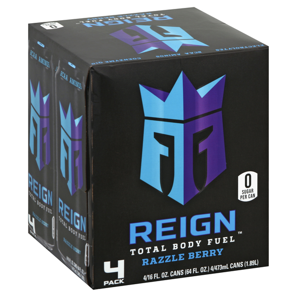 Reign Total Body Fuel Razzle 4pk | Hy-Vee Aisles Online Grocery