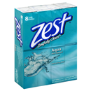 Zest Refreshing Bars, Aqua 8-4 oz Bars