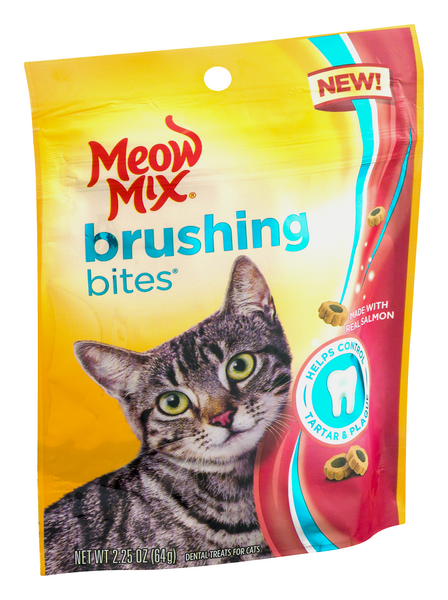 meow mix brushing bites salmon