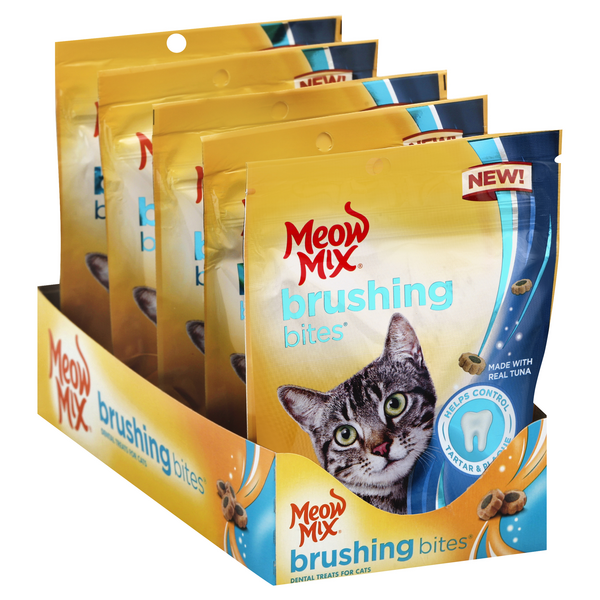 Meow Mix Brushing Bites Real Tuna Hy Vee Aisles Online Grocery