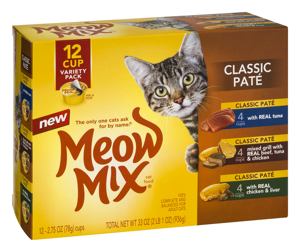 meow mix 12 cup variety pack