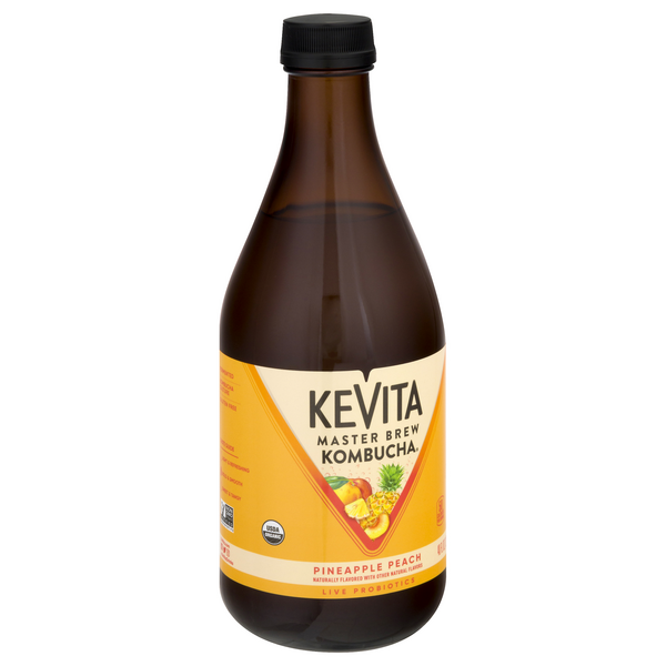 KeVita Master Brew Kombucha Pineapple Peach HyVee Aisles Online