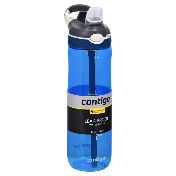 Contigo 40oz Ashland Autospout Straw Water Bottle, Monaco Blue