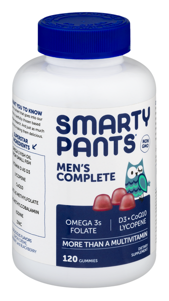 Amazon.com : SmartyPants Women's Complete Multivitamin Dietary Supplement  Netcount, Blueberry, Gummy 240 Count : Health & Household