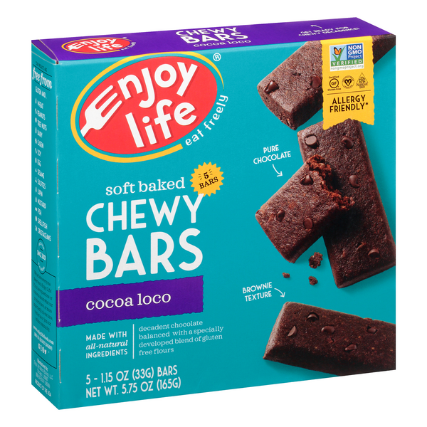 Enjoy Life Cocoa Loco Soft Baked Chewy Bars 5 1.15 oz. Bars HyVee