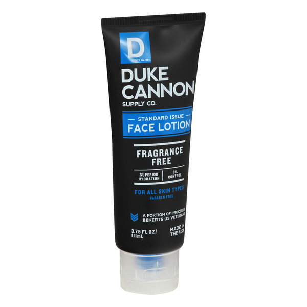 Duke Cannon Standard Issue Face Lotion Fragrance Free HyVee Aisles