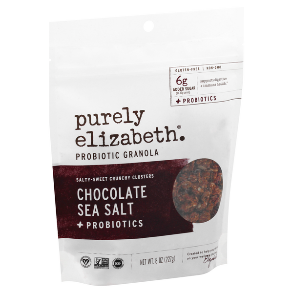 Purely Elizabeth Probiotic Granola, Grain Free, Chocolate Sea Salt + Probiotics HyVee Aisles