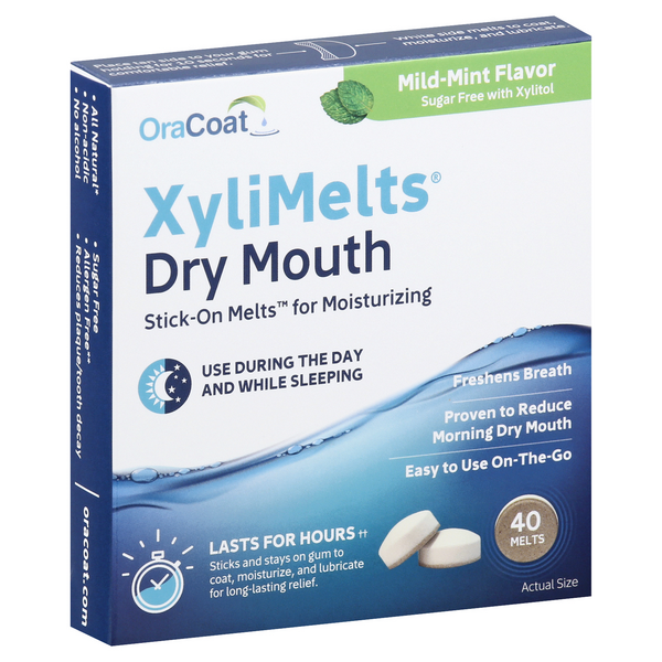 OraCoat XyliMelts Dry Mouth MildMint Flavor HyVee Aisles Online