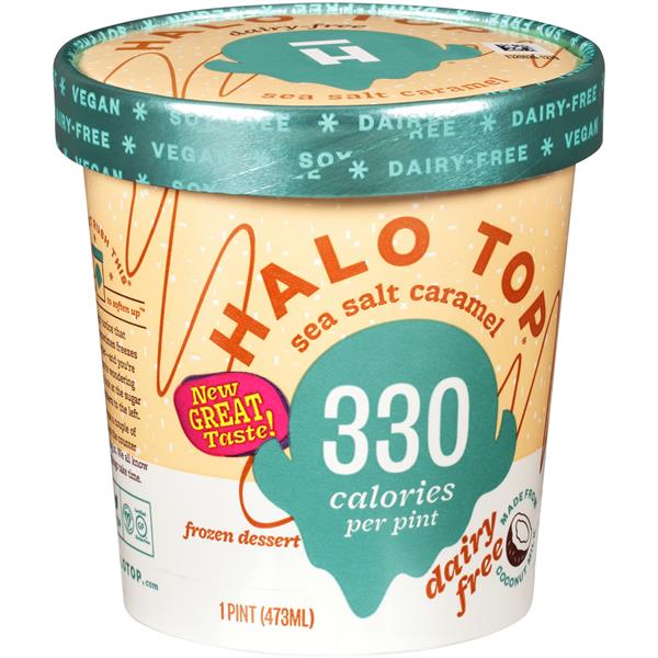 Halo Top Dairy-Free Frozen Dessert Sea Salt Caramel | Hy ...