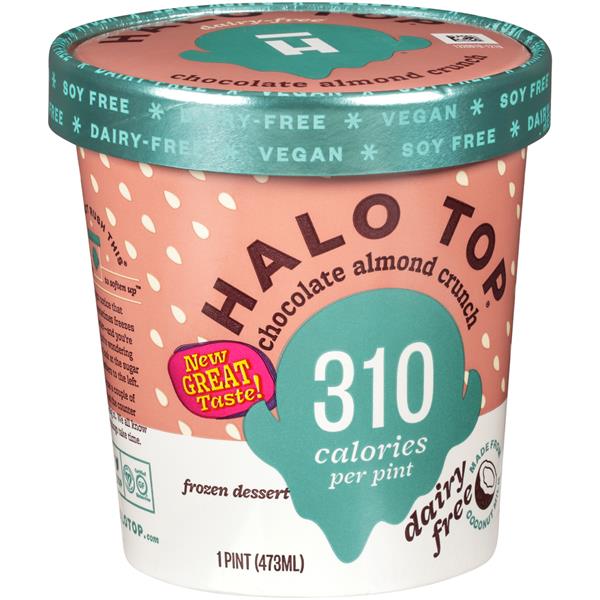 halo top dairy free chocolate almond crunch