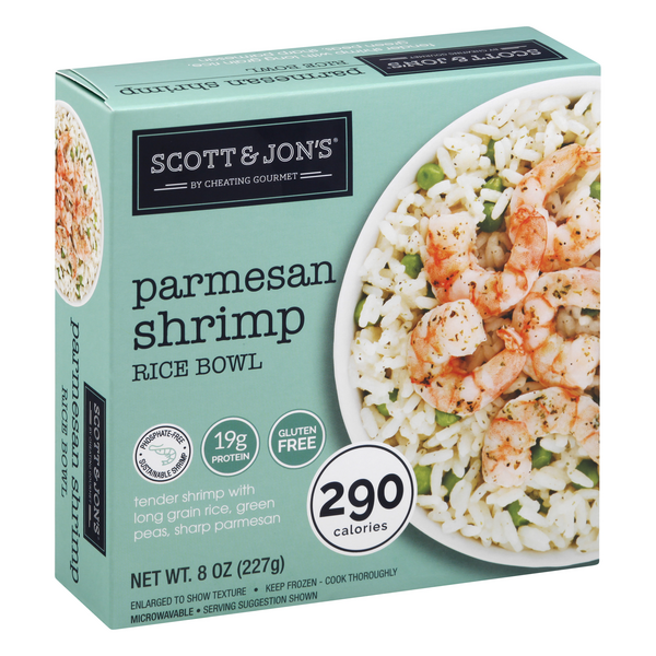 Scott & Jon's By Cheating Gourmet Parmesan Shrimp Rice Bowl | Hy-Vee ...