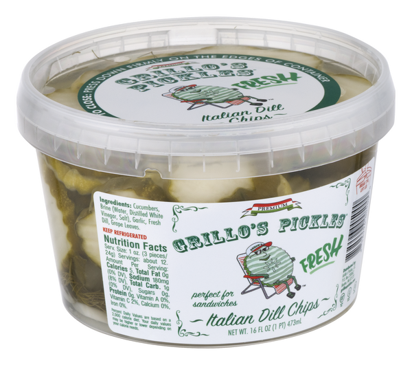 Grillo's Pickles Grillo's Pickles Italian Dill Chips HyVee Aisles Online Grocery Shopping