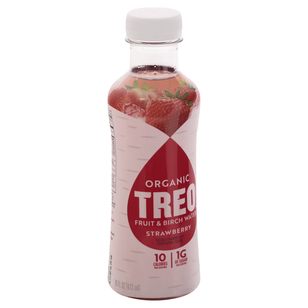Treo Organic Birch Water Infusion, Strawberry | Hy-Vee Aisles Online ...