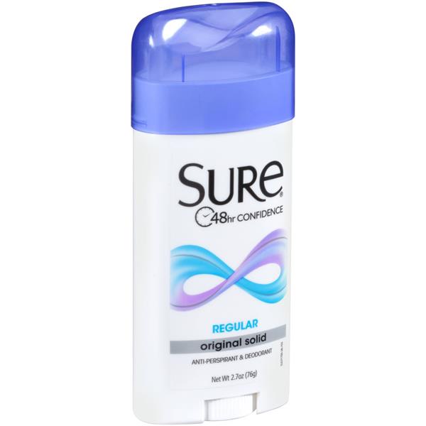 Sure Regular Scent Original Solid Anti-Perspirant & Deodorant | Hy-Vee ...