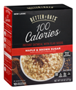 Betteroats 100 Calories Maple & Brown Sugar Instant Oatmeal 10 Packets