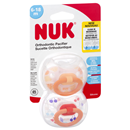 NUK Orthodontic Pacifier, Silicone, 6-18M