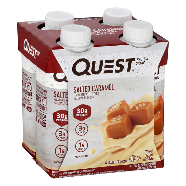 Quest Salted Caramel Protein Shake 4Pk | Hy-Vee Aisles Online Grocery ...