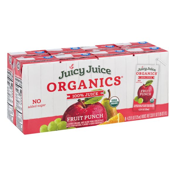 Juicy Juice Organics Apple Juice 100% Organic Apple Juice, 8 ct